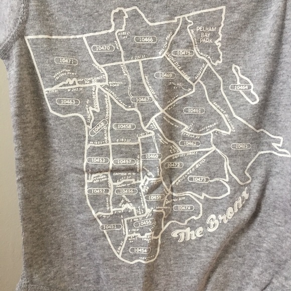 Bronx NY map onesie - Picture 2 of 4